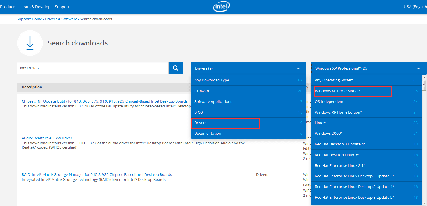 Update Intel Drivers Windows 10